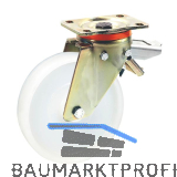 D�RNER + HELMER Lenkrolle Polyamid-Rad 100 mm 320 kg Feststeller