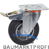 D�RNER + HELMER Lenkrolle TPE PP-Felge Feststeller 125 mm 100 kg