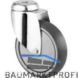 TENTE Lenkrolle TPR/Stahlblech 125 mm 100 kg R�ckenloch