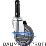 TENTE Lenkrolle TPR/Stahlblech Zapfen 150 mm 100 kg