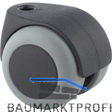 TENTE Lenkrolle TPR/Polypropylen Schn�pperloch Radbremse 50 mm