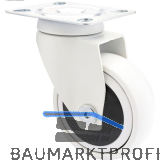 WAGNER Lenkrolle Kunstoff-Rad wei� 75 mm 75 kg