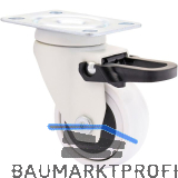 WAGNER Lenkrolle Kunstoff-Rad wei� 50 mm 50 kg Feststeller