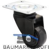 WAGNER Lenkrolle Kunstoff-Rad schwarz 25 mm 12 kg