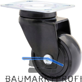 WAGNER Lenkrolle Kunstoff-Rad schwarz 50 mm 50 kg