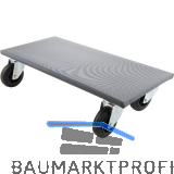 Transportroller Jumbo Gummi Rad � 100 mm Tragkraft 250 kg/Platte 300 x 600mm