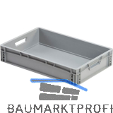 Eurokasten in grau geschlossen 600 x 400 x 120 mm