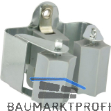 Ger�tehalter verzinkt mit Gummirolle, lose PE grau