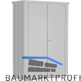 BIOHORT Terrassenschrank Romeo L High silber-metallic