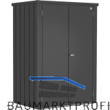 BIOHORT Terrassenschrank Romeo L High dunkelgrau-metallic