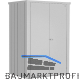 BIOHORT Terrassenschrank Romeo M High silber-metallic