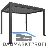 BIOHORT Pergola Gr. 3 x 3,5 dunkelgrau/silber