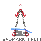 Kettengeh�nge 2-Strang k�rzbar L�nge 3 m Tragkraft 2800 kg inkl. Pr�fzeugnis