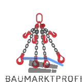 Kettengeh�nge 4-Strang k�rzbar L�nge 3 m Tragkraft 6700 kg inkl. Pr�fzeugnis