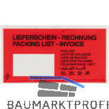 Dokumententasche 10-Sprachig 228 x 120 mm