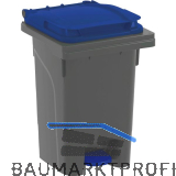 M�lltonne 60 Liter Kunststoff grau/blau Urban Pro