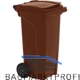 M�lltonne 120 Liter Kunststoff braun Urban