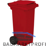 M�lltonne 120 Liter Kunststoff rot Urban