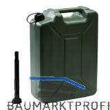 Kanister Kunststoff Armeemodell gr�n Inhalt 20 Liter