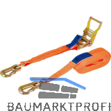 Zurrgurt 2-teillig mit Ratsche und Karabiner 2000 kg 6 m