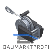 Handseilwinde Zugkraft 900 kg