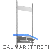 META Steckrahmen 1500 x 600 mm inkl. Steckprofil u. Steck-Tiefensteife verzinkt