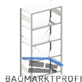 META Steck -Grundregal 2000 x 1000 x 500 mm 5 Fachb�den 150 kg