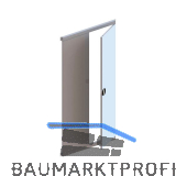 META Doppelfl�gelt�re 1/1 T�r RAL 7035 lichtgrau H�he 2000 mm