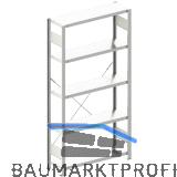 META Steck-Grundregal 2000 x 1000 x 300 mm 5 Fachb�den 150 kg