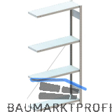 META Steck-Anbauregal 2000 x 1000 x 300 mm 4 Fachb�den 150 kg