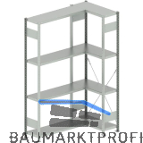 META Steck-Eckregal 2000 x 750 /1000 x 300 mm Tragkraft 100 kg