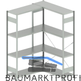 META Steck-Eckregal 2000 x 1300 /1000 x 400 mm Tragkraft 100 kg