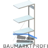 META Steck-Anbauregal 2000 x 750 x 500 mm 4 Fachb�den 150 kg