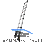 JUST Anlege-Teleskopleiter Telestep Prime 13 Sprossen 0,93 - 4,10 m