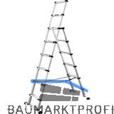 JUST Mehrzweck-Teleskopleiter Telestep 6 + 2 Sprossen 0,71 - 2,3 m
