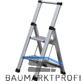 Alu-Klappleiter Step+Store S 2-stufig