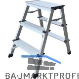 Alu-Montagetrittleiter 2x3-stufig