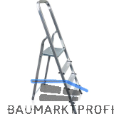 Alu Haushaltsleiter mit Plattform Stufen=4 Arbeitsh�he=2,9 m
