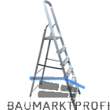 Alu Haushaltsleiter mit Plattform Stufen=6 Arbeitsh�he=3,3 m