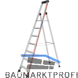 HYMER Alu-Stufen-Stehleiter mit Plattform Type 4026 Stufen 7 L�nge=2,36 m