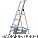 HYMER Alu-Stufen-Stehleiter mit Plattform Type 8026 Stufen 4 L�nge=1,70 m