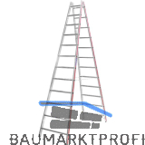 HYMER Sprossen - Leiter Type 4023 Sprossen= 2 x 12 L�nge 3,44 m