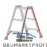 HYMER Alu-Stufen-Stehleiter Type 4024 Stufen=2 x 3 L�nge=0,78 m