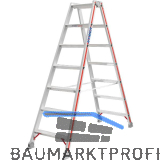 HYMER Alu-Stufen-Stehleiter Type 4024 Stufen=2 x 7 L�nge=1,79 m