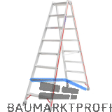 HYMER Alu-Stufen-Stehleiter Type 4024 Stufen=2 x 8 L�nge=2,02 m