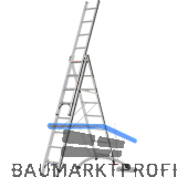 ALU-PRO Allzweckleiter SmartBase 3-tlg.Typ 70247 Sprossen=3x8 L= 2,41/5,21m