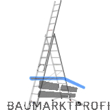 ALU-PRO Allzweckleiter SmartBase 3-tlg.Typ 70247 Sprossen=3x10L= 2,99/6,62m