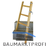 Holmverl�ngerung 130 cm zu Holzstehleiter Sprossen=3-9