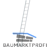 JUST Alu-Anlege-Industrieleiter einteilig Type 50 Sprossen= 9 L�nge=2,79 m