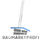 JUST Alu-Schiebe Industrieleiter 2-tlg. Type 51 Sprossen=2x6 L�nge=1,97/3,12 m